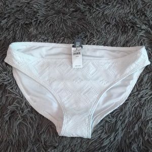 Aerie/ American Eagle White lace bikini bottom